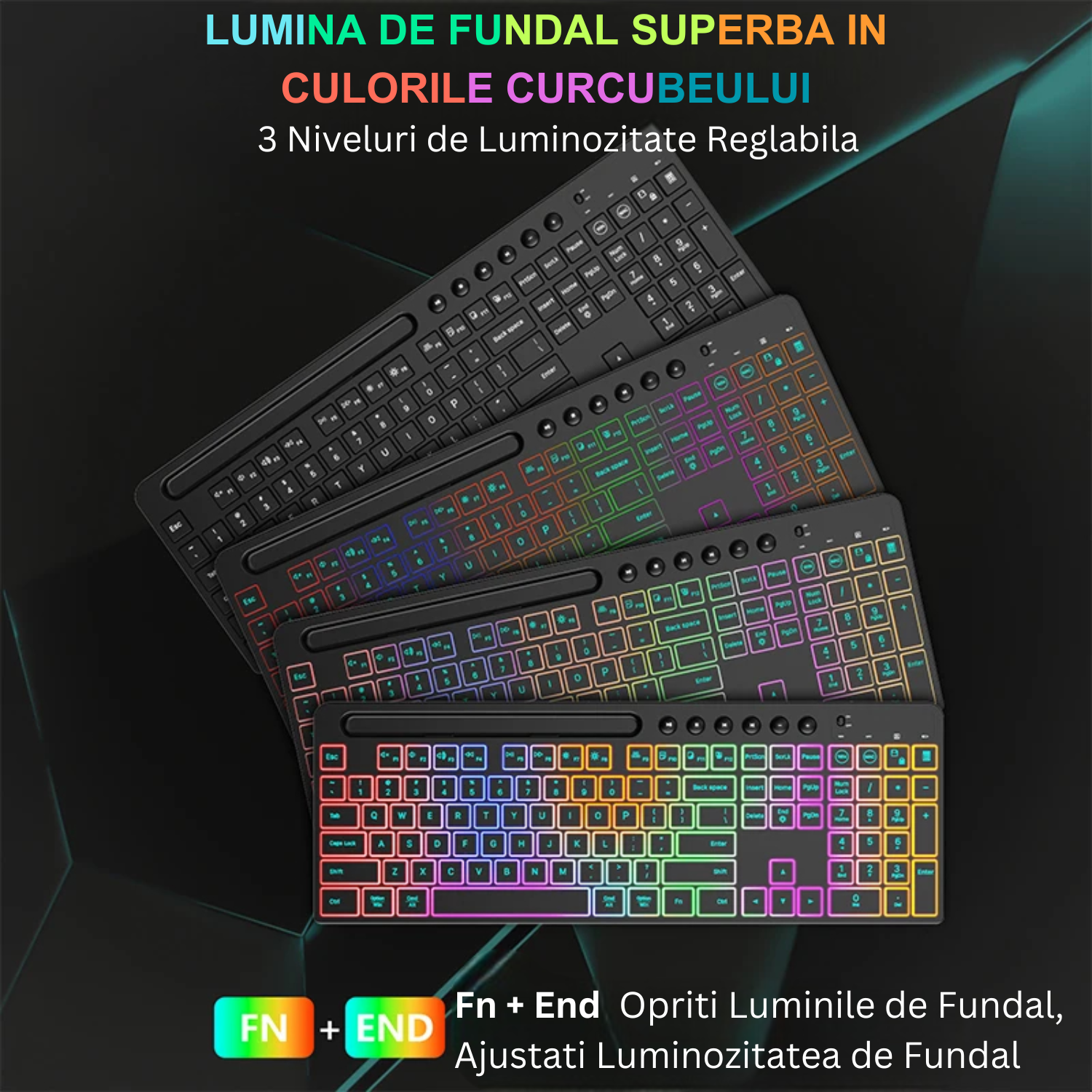 Tastatura lumina reglabila