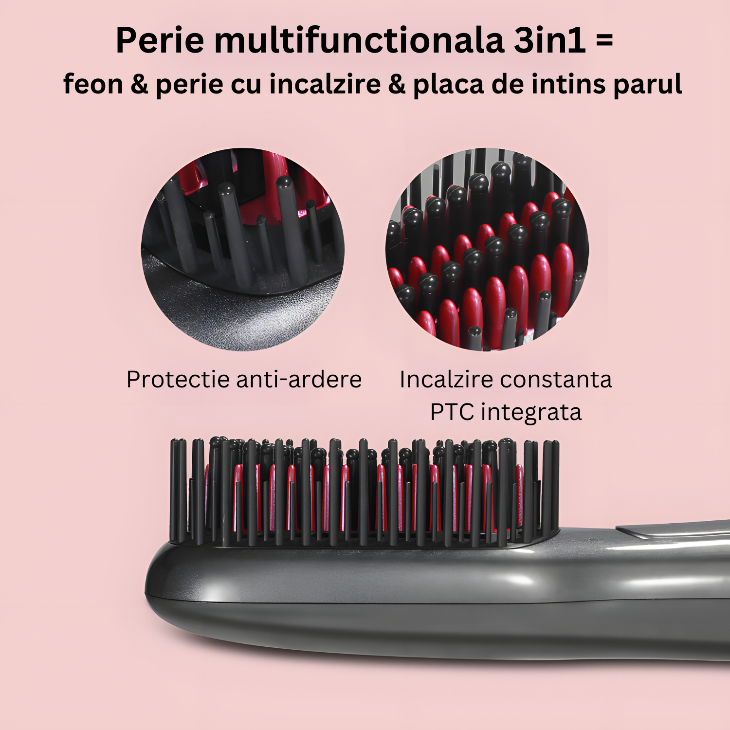 Perie multifunctionala 3in1